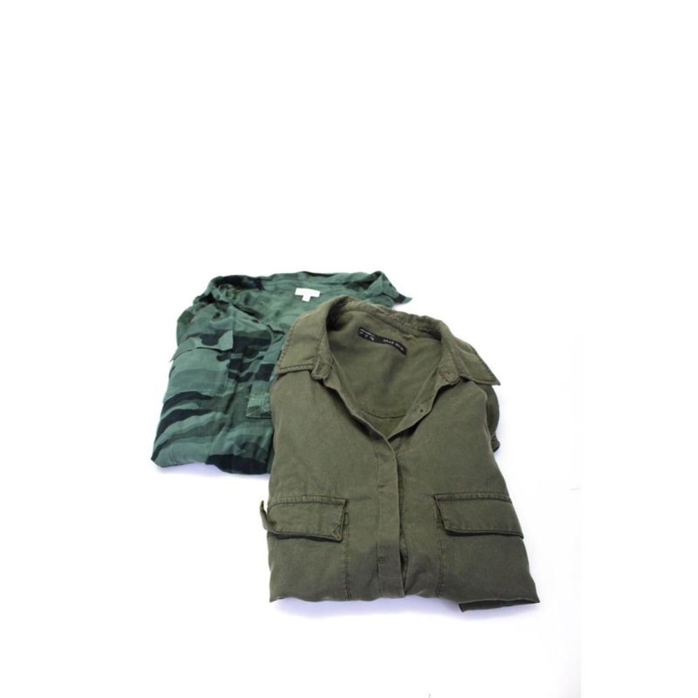 Zara Basic Splendid Womens Collared Button-Up Blo… - image 1